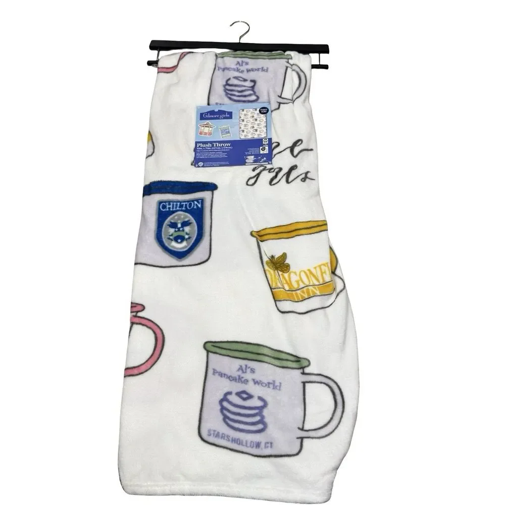 Gilmore Girls Coffee Mug Plush Throw Blanket 50” X 70” Dragonfly‎ Inn Luke’s NEW